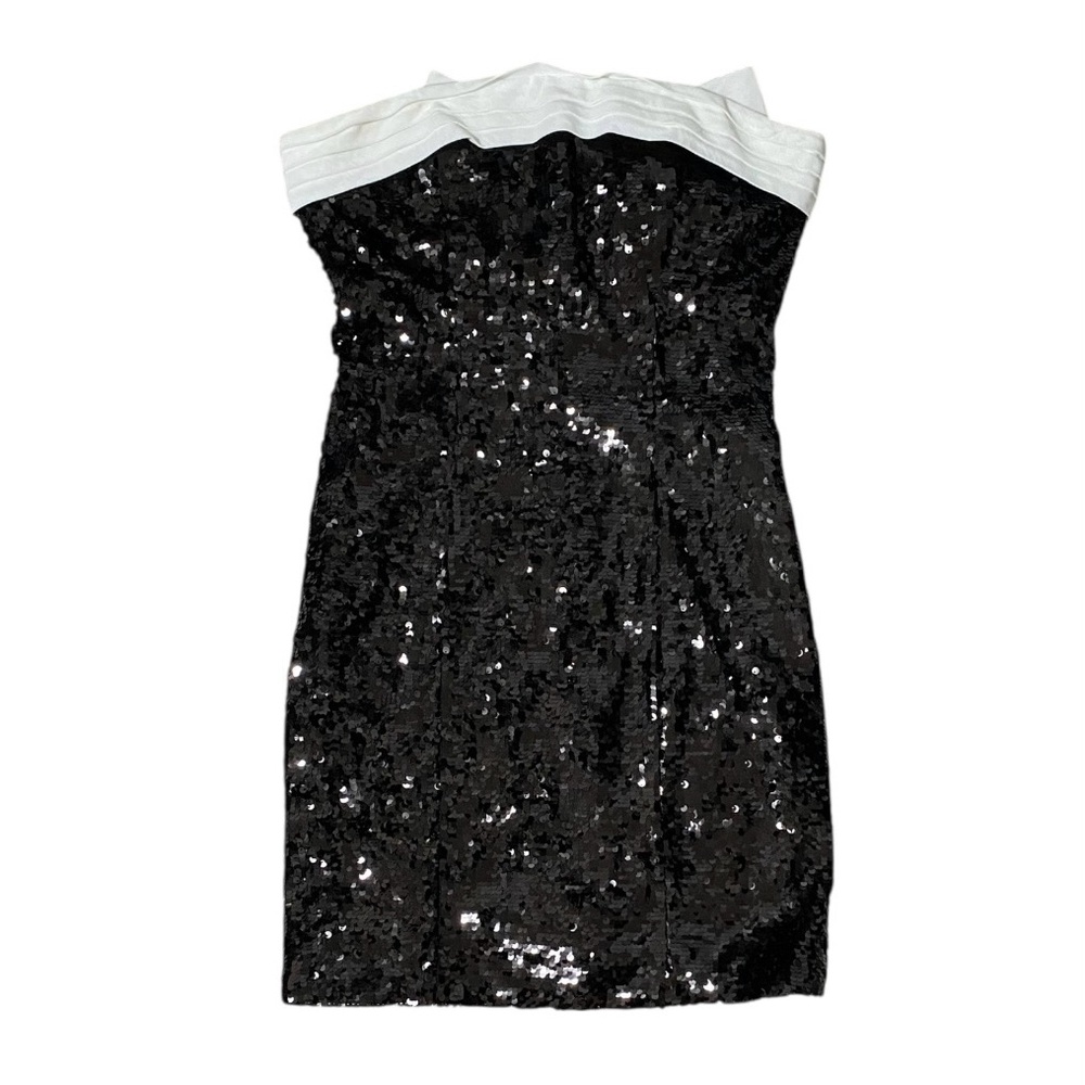 NWT Alice + Olivia Sibella Embellished Strapless Bow Back Mini Dress Size 8 - Picture 7 of 9
